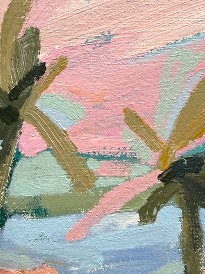 Day At The Beach 33 x 33 cm FRAMED