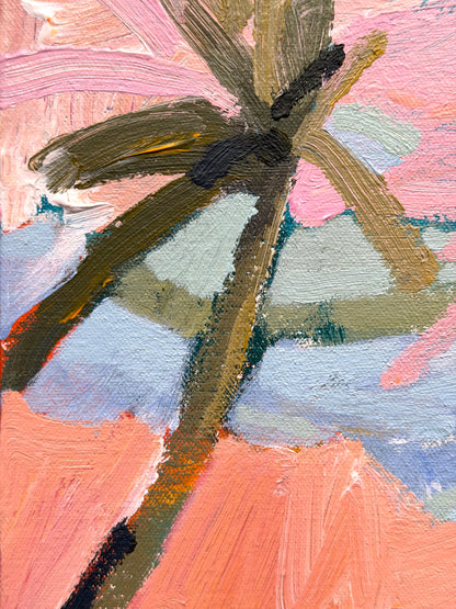 Day At The Beach 33 x 33 cm FRAMED