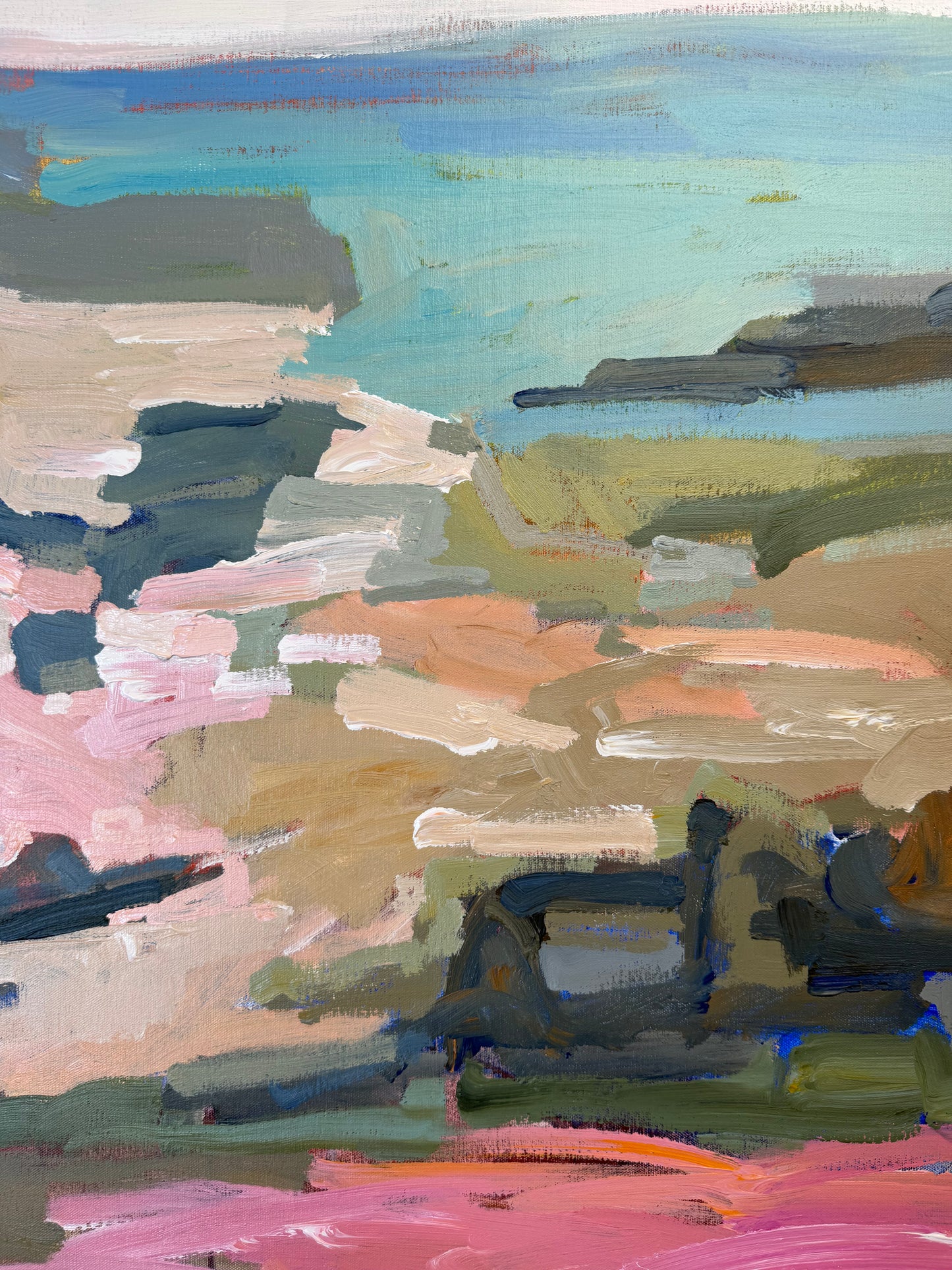 Days Of Sunshine 103x103cm FRAMED