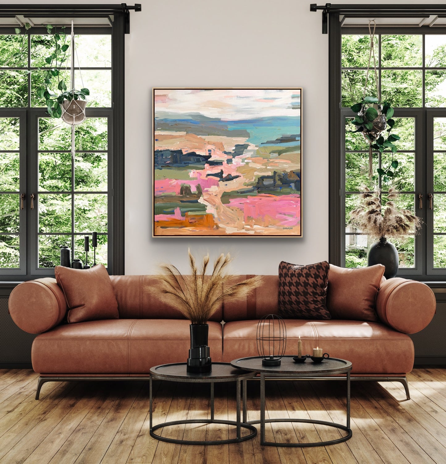Days Of Sunshine 103x103cm FRAMED