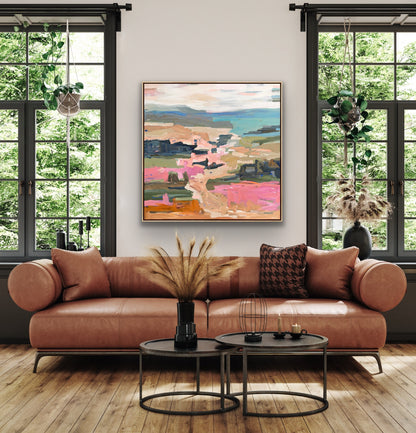 Days Of Sunshine 103x103cm FRAMED
