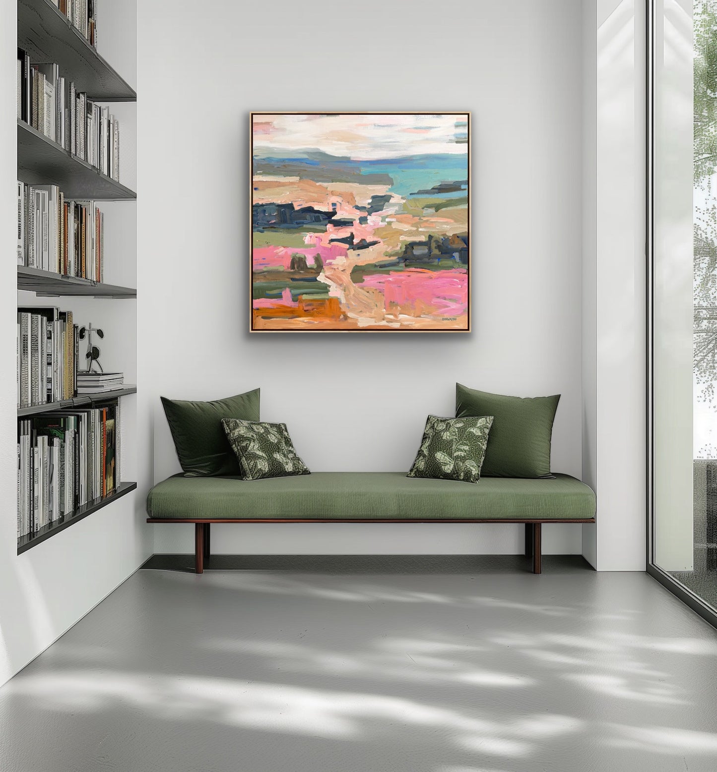 Days Of Sunshine 103x103cm FRAMED