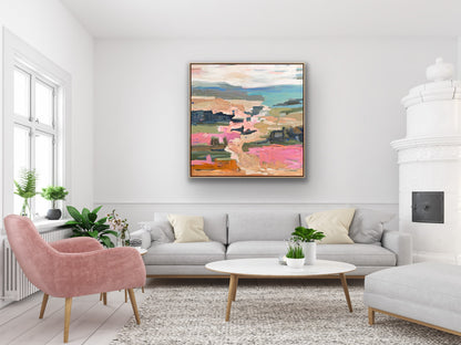 Days Of Sunshine 103x103cm FRAMED