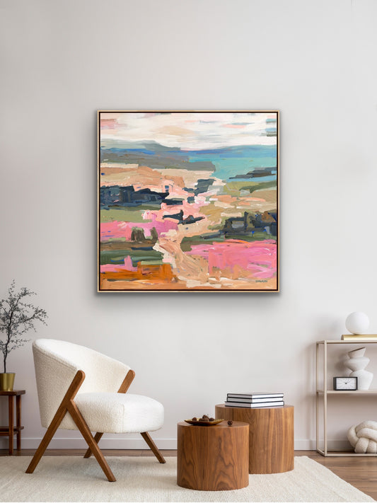 Days Of Sunshine 103x103cm FRAMED