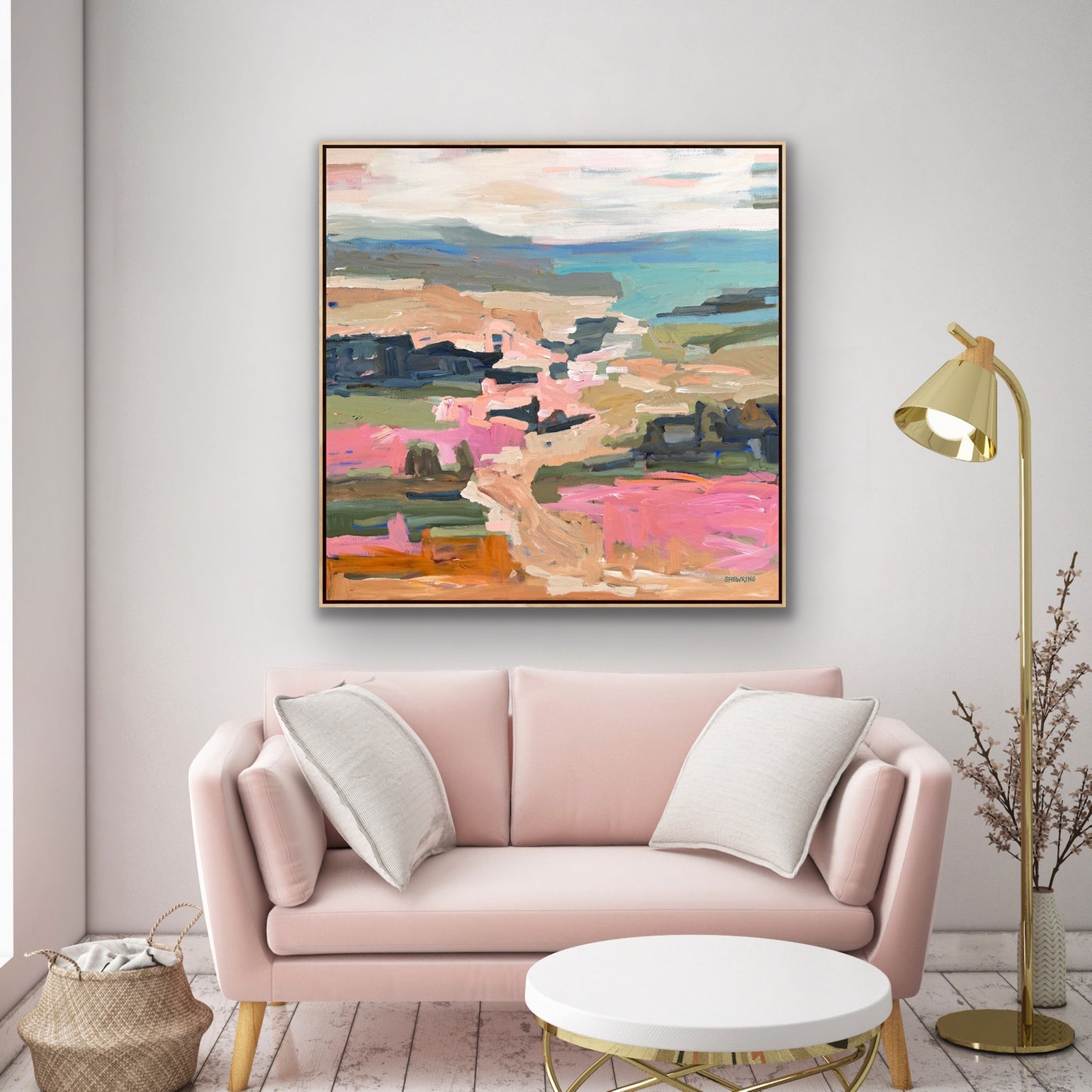 Days Of Sunshine 103x103cm FRAMED
