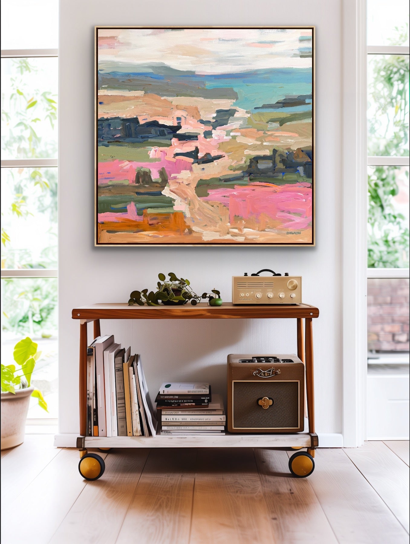 Days Of Sunshine 103x103cm FRAMED