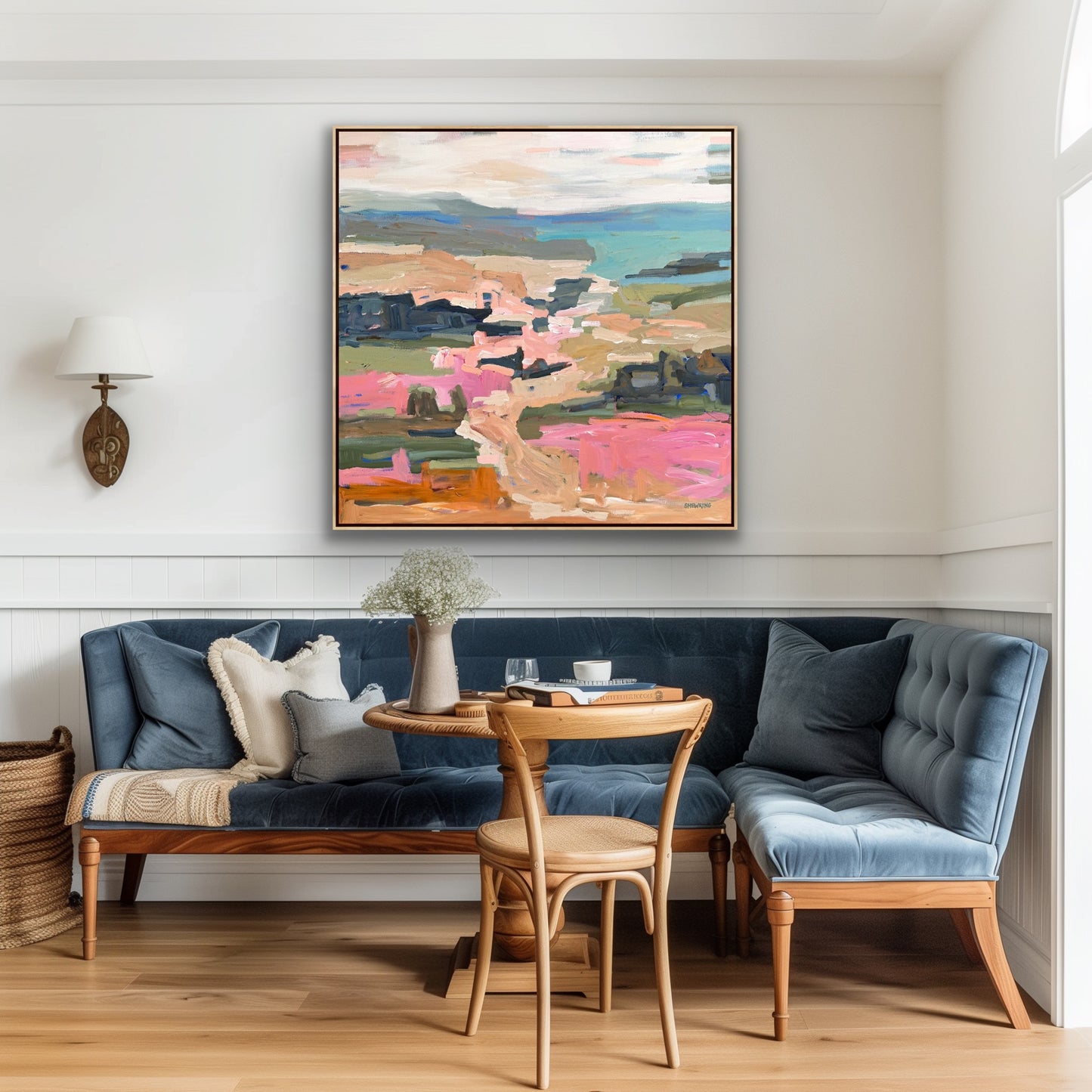 Days Of Sunshine 103x103cm FRAMED
