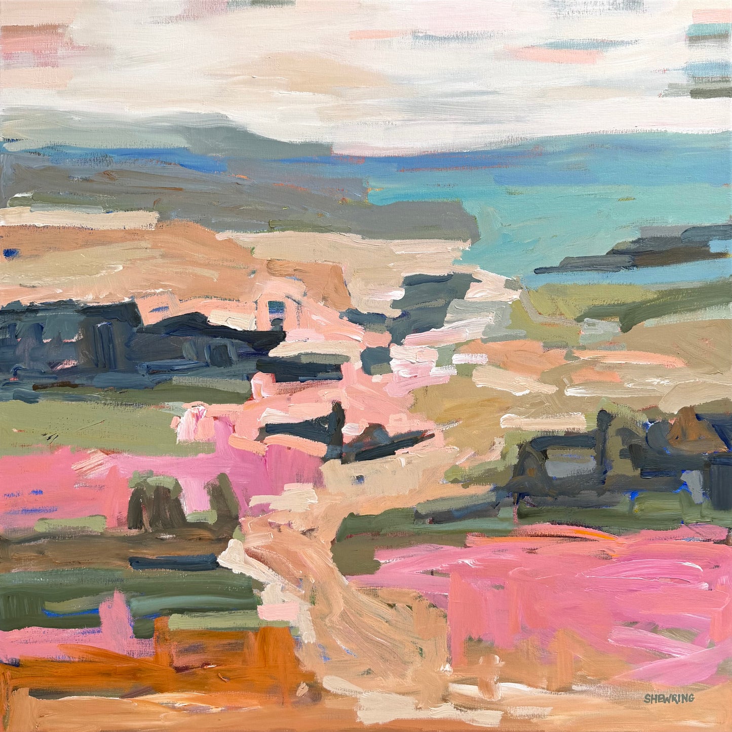 Days Of Sunshine 103x103cm FRAMED