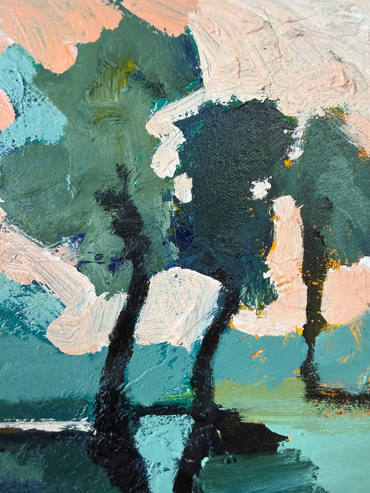 Distant Hills 33 x 33 cm FRAMED