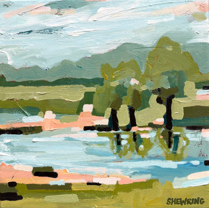 Double Creek 33 x 33 cm FRAMED