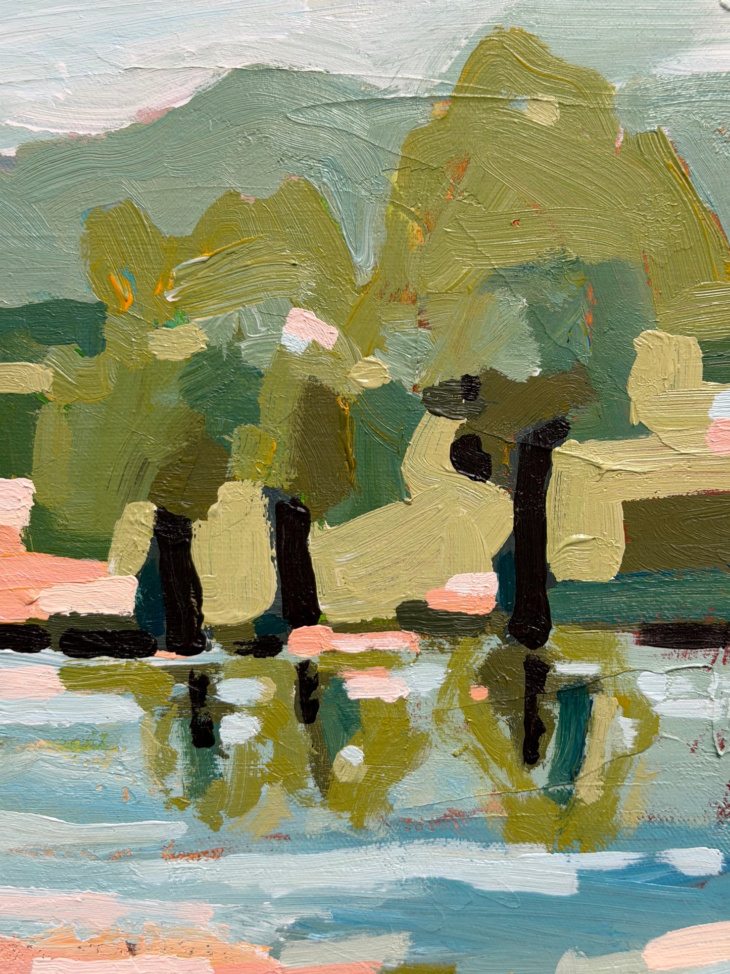 Double Creek 33 x 33 cm FRAMED
