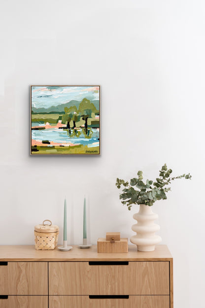 Double Creek 33 x 33 cm FRAMED