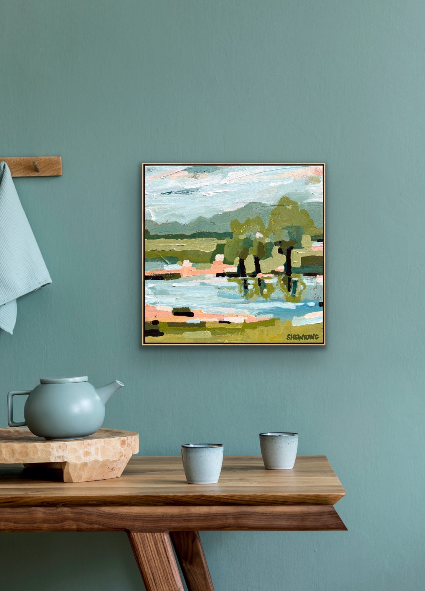 Double Creek 33 x 33 cm FRAMED