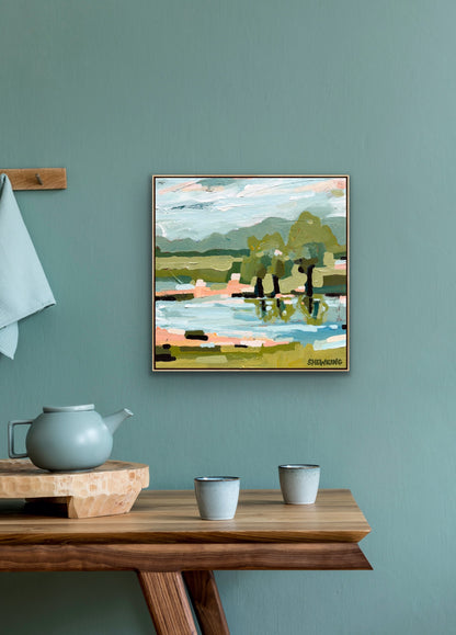 Double Creek 33 x 33 cm FRAMED