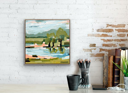 Double Creek 33 x 33 cm FRAMED