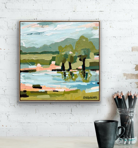 Double Creek 33 x 33 cm FRAMED