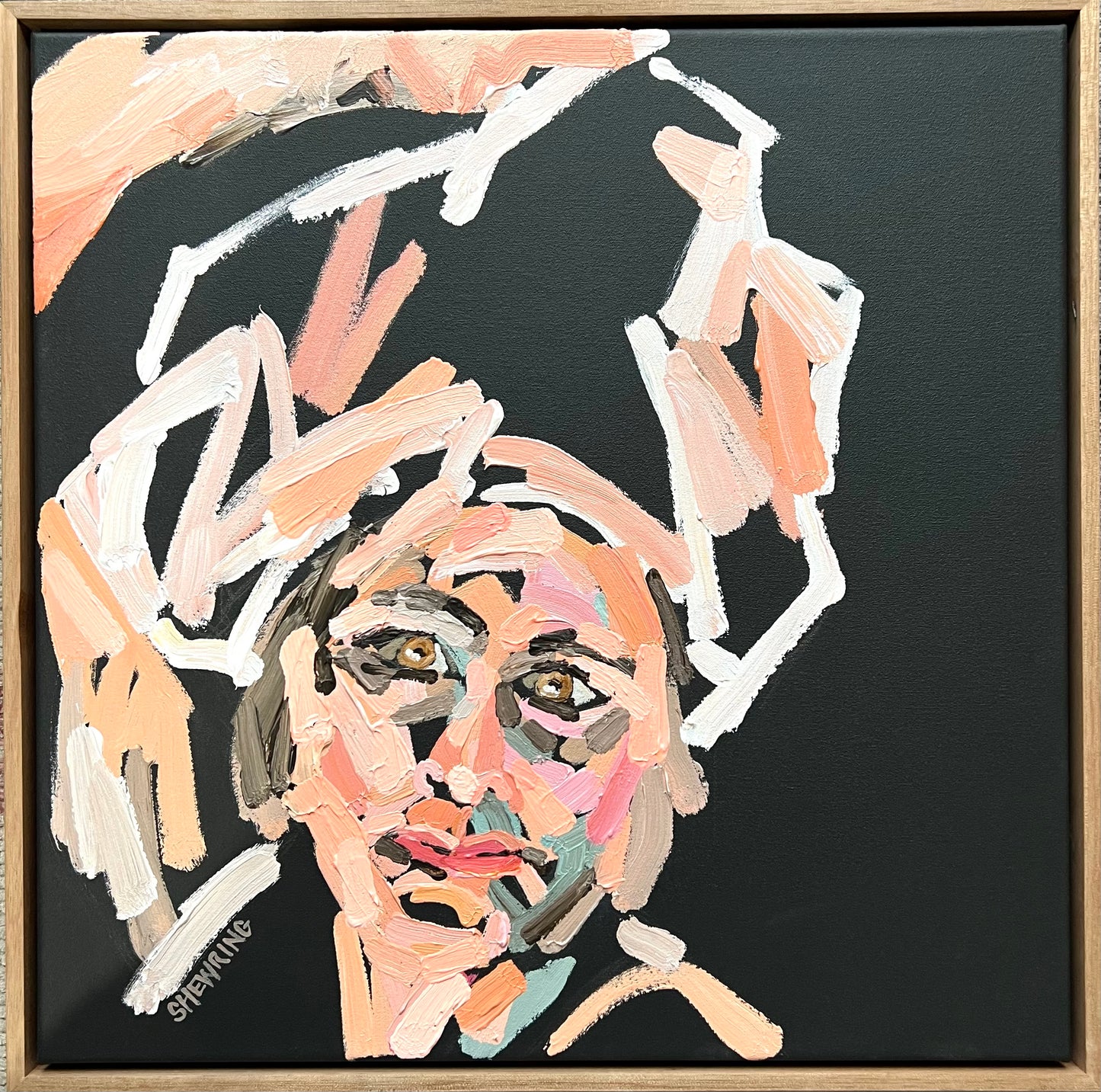 Drowning In Soft Plastics 53 x 53 cm FRAMED