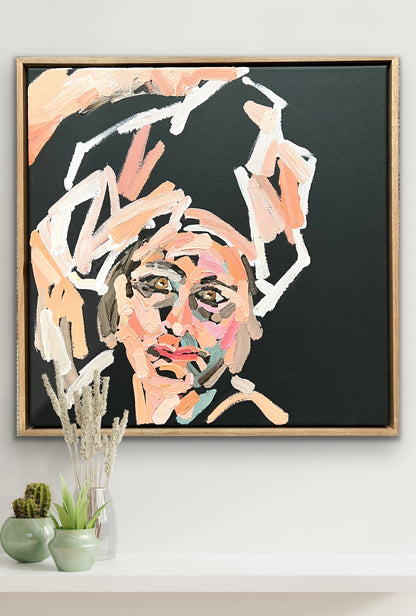 Drowning In Soft Plastics 53 x 53 cm FRAMED