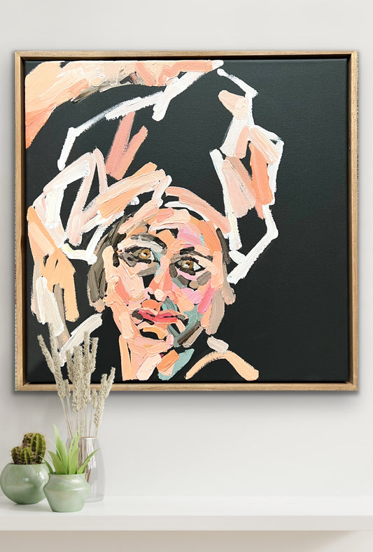 Drowning In Soft Plastics 53 x 53 cm FRAMED