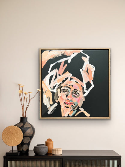 Drowning In Soft Plastics 53 x 53 cm FRAMED