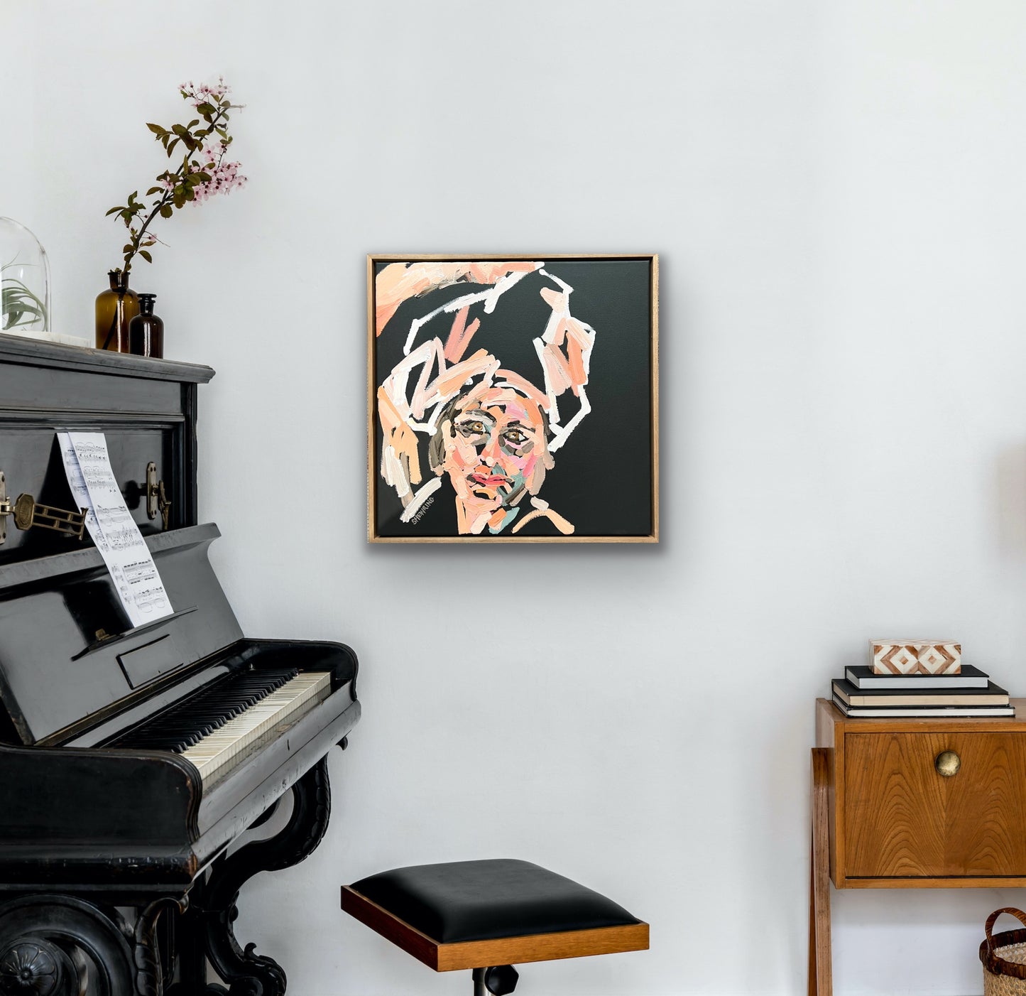 Drowning In Soft Plastics 53 x 53 cm FRAMED