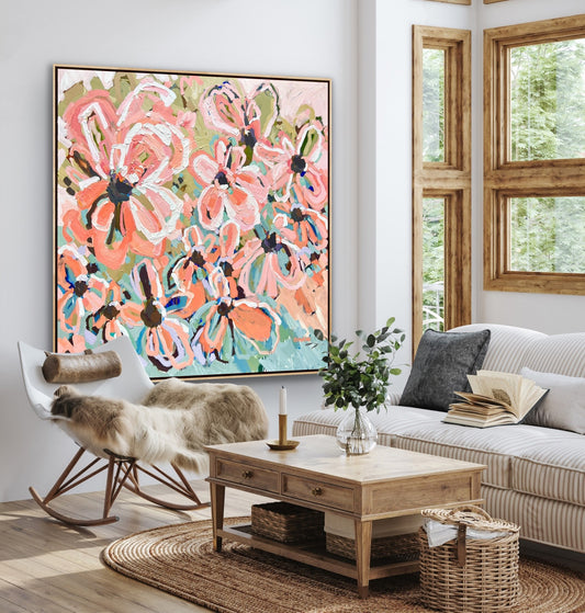 Endless Summer 153x153cm FRAMED SOLD