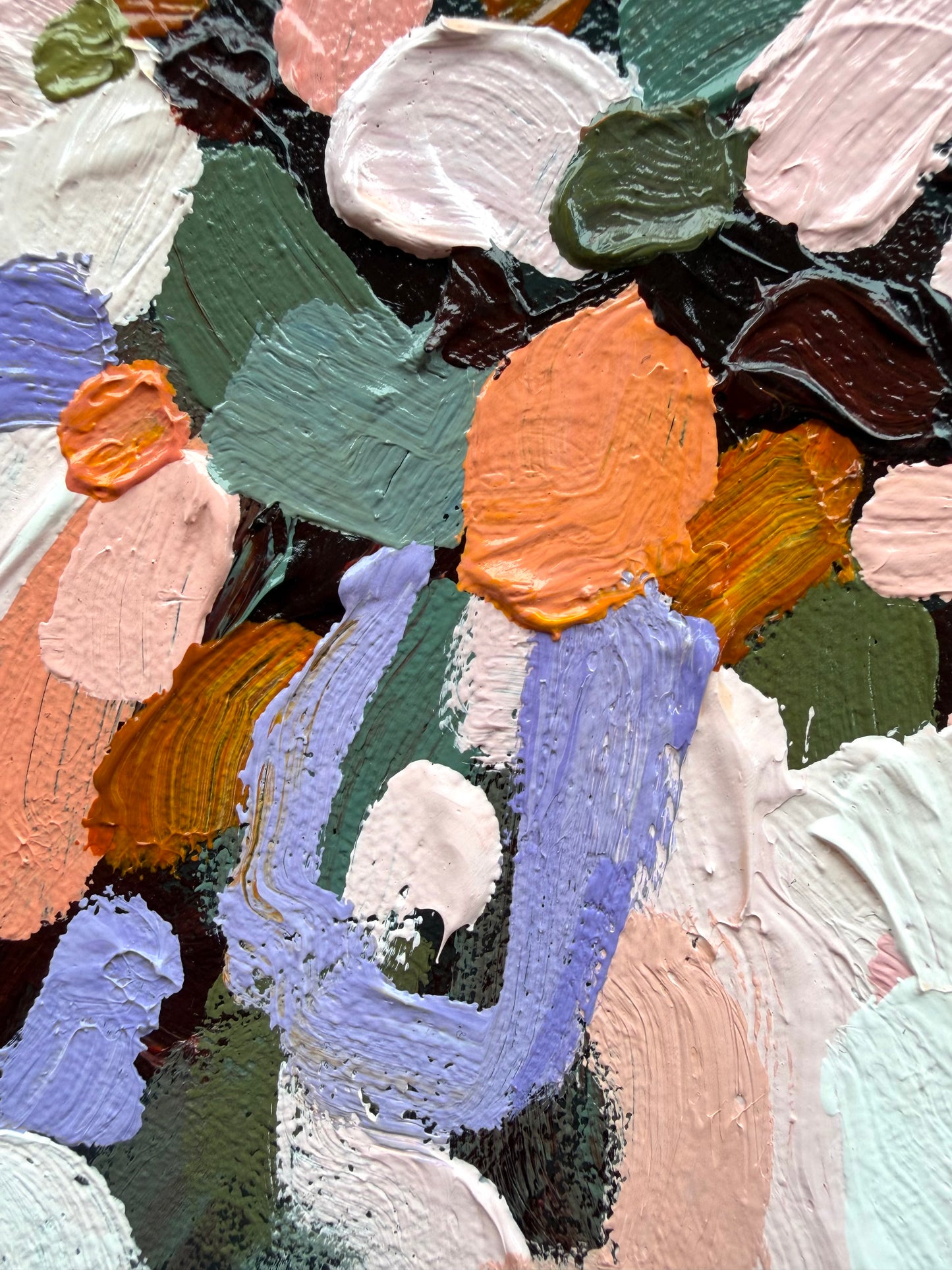 Flower Full Of Love 53x53cm FRAMED