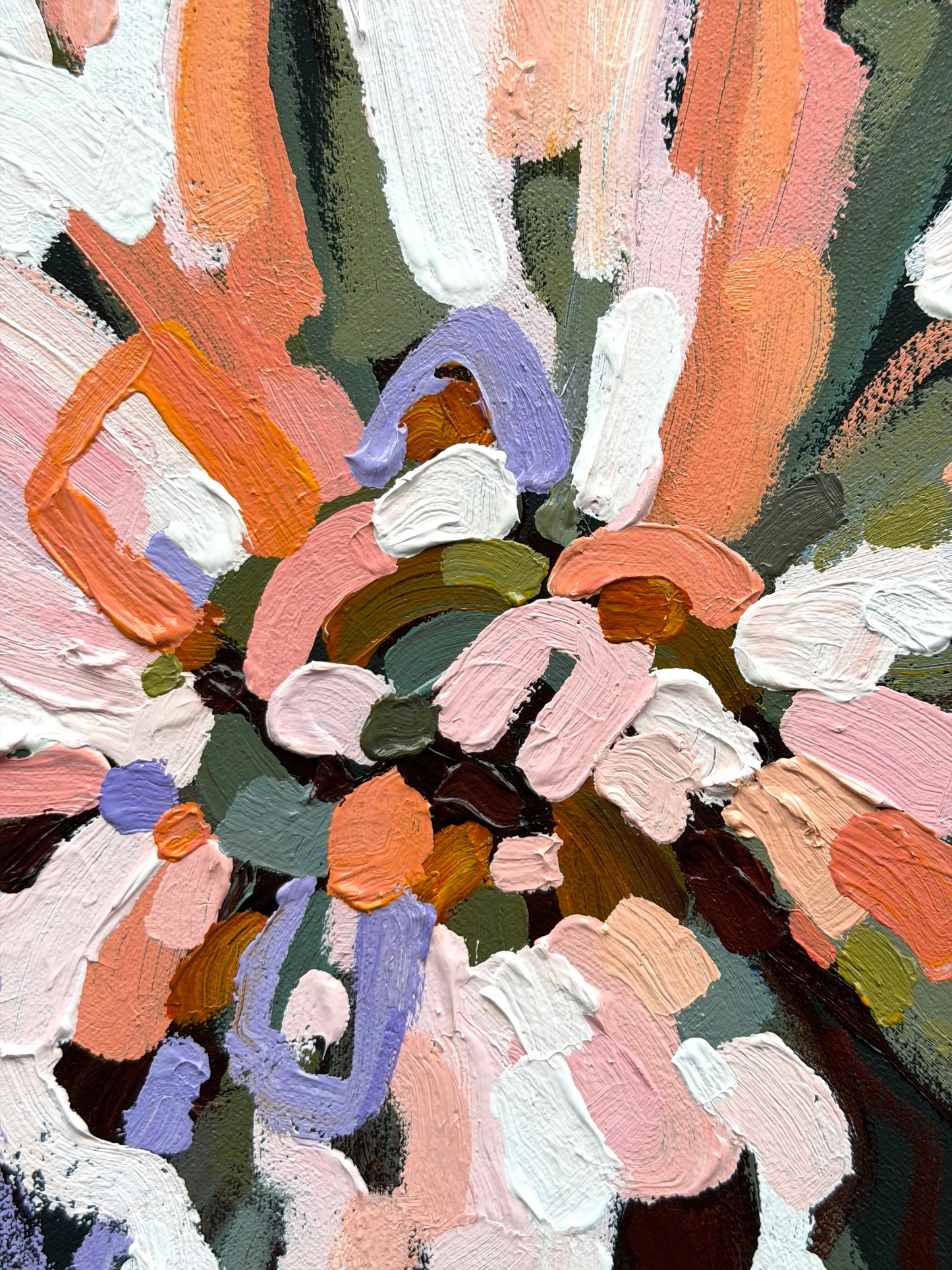 Flower Full Of Love 53x53cm FRAMED