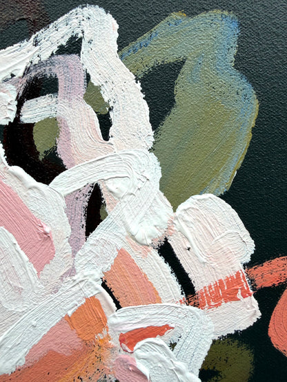 Flower Full Of Love 53x53cm FRAMED