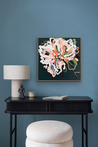 Flower Full Of Love 53x53cm FRAMED