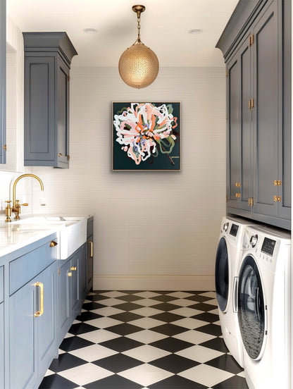 Flower Full Of Love 53x53cm FRAMED