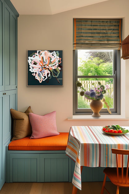 Flower Full Of Love 53x53cm FRAMED