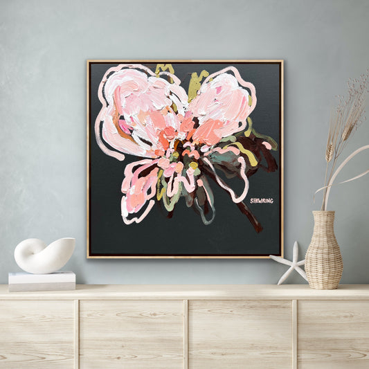 Flowering Love 53x53cm FRAMED SOLD