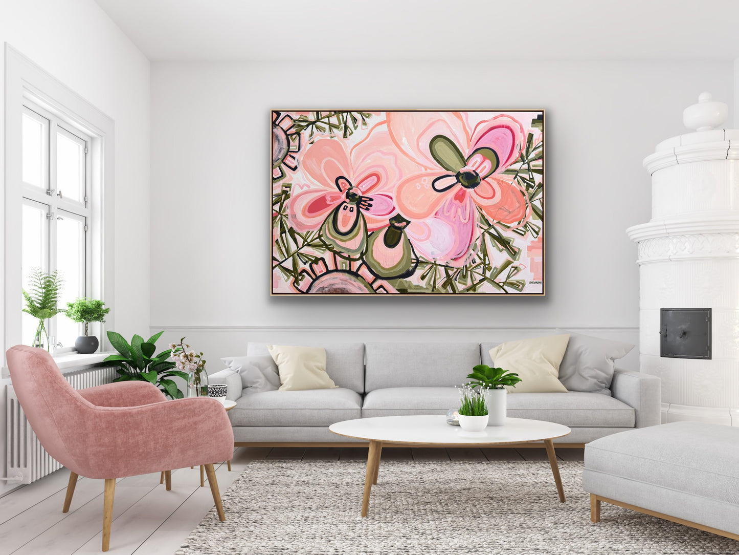 Flowers For You 153x103cm FRAMED