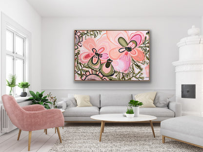 Flowers For You 153x103cm FRAMED