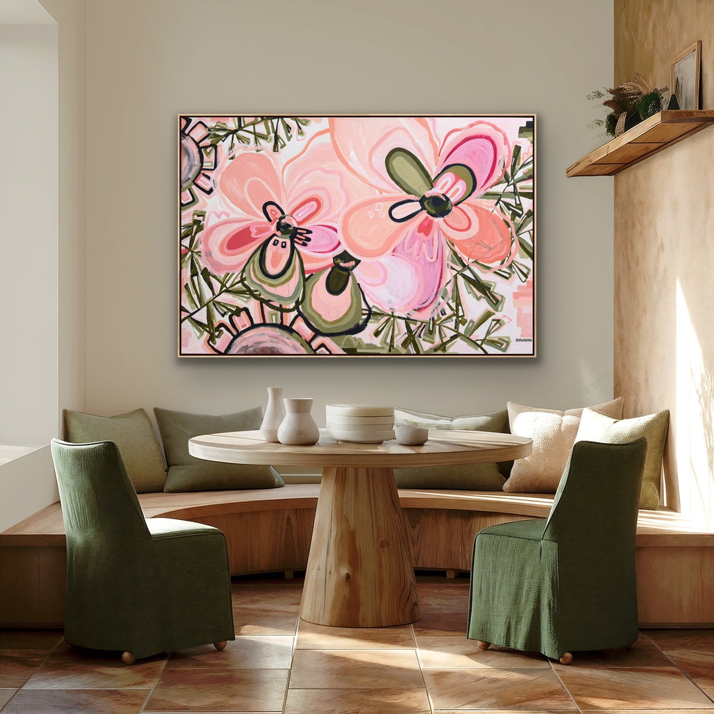 Flowers For You 153x103cm FRAMED