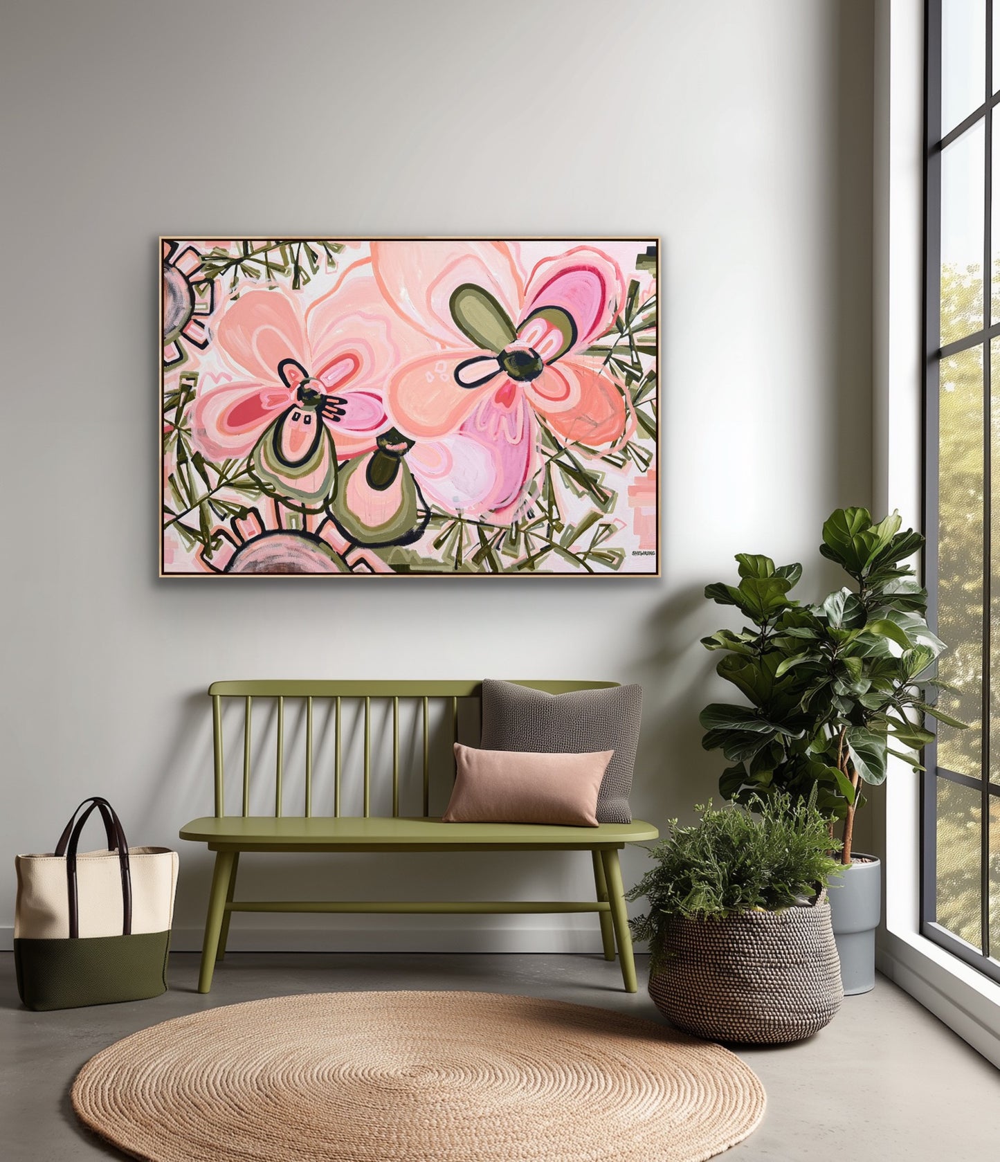 Flowers For You 153x103cm FRAMED
