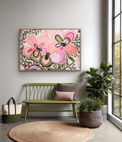 Flowers For You 153x103cm FRAMED