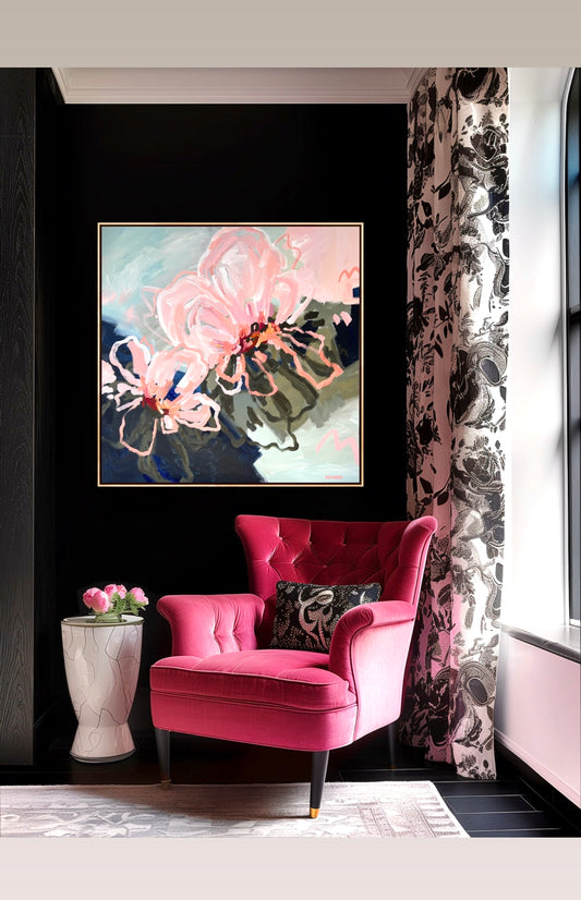 Flowers Of Sunshine 103 x 103 cm Framed SOLD