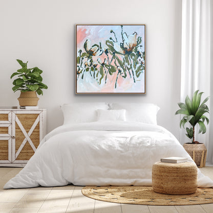 Flowers With Love 103 x 103 cm Framed