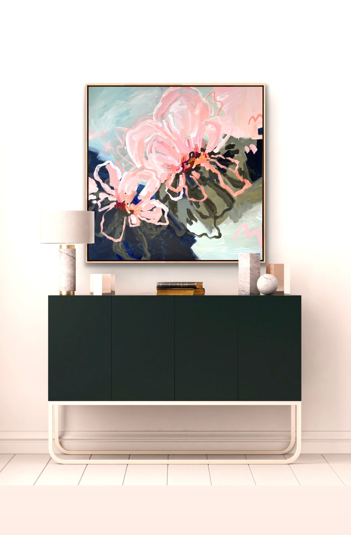 Flowers Of Sunshine 103 x 103 cm Framed SOLD