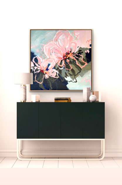 Flowers Of Sunshine 103 x 103 cm Framed SOLD