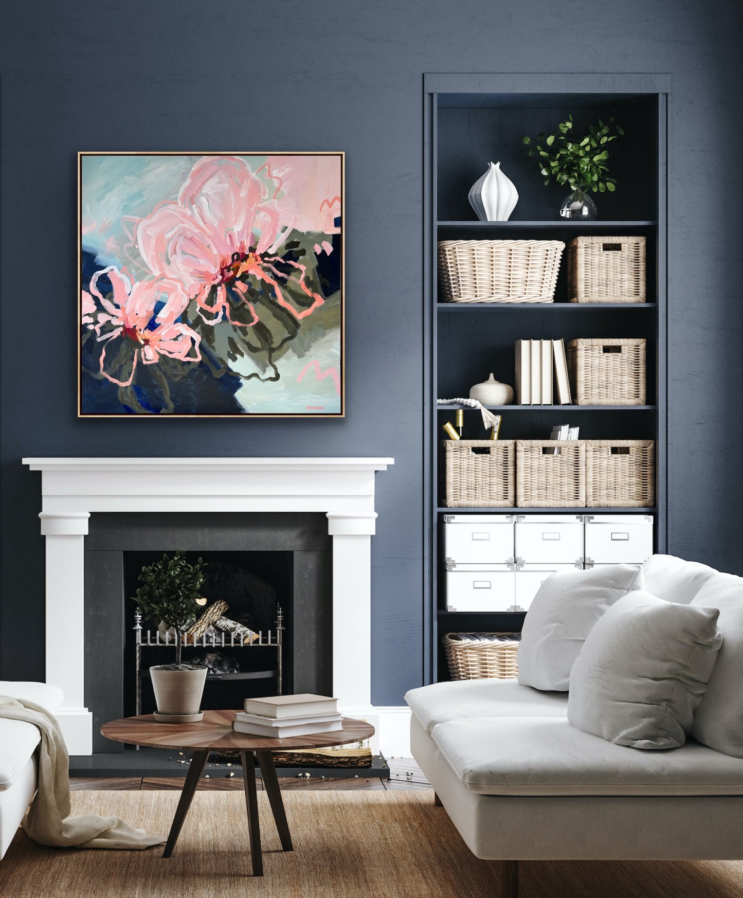 Flowers Of Sunshine 103 x 103 cm Framed SOLD