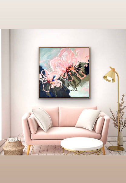 Flowers Of Sunshine 103 x 103 cm Framed SOLD