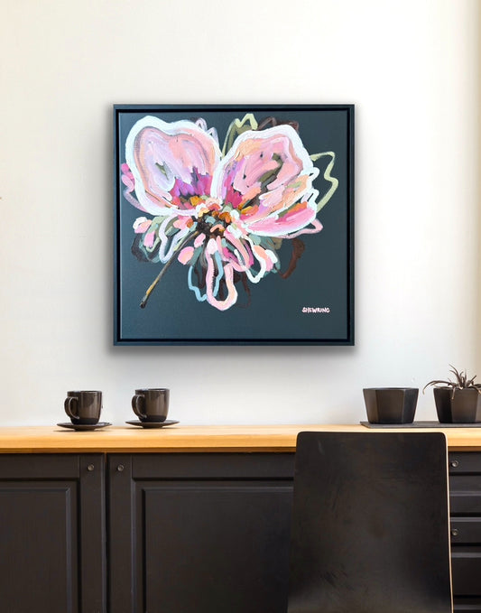 Flowers Are Lush 53x53cm FRAMED SOLD