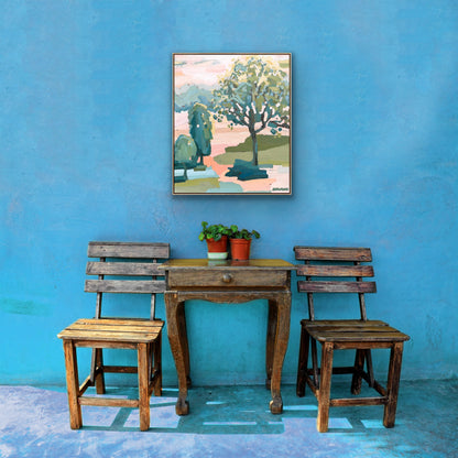 Golden 64x54cm FRAMED