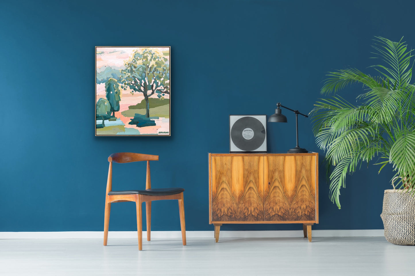 Golden 64x54cm FRAMED