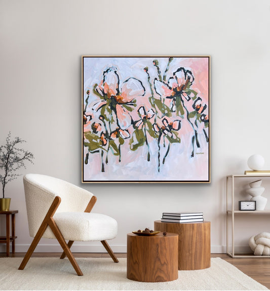 Golden Hour 103 x 103 cm Framed SOLD