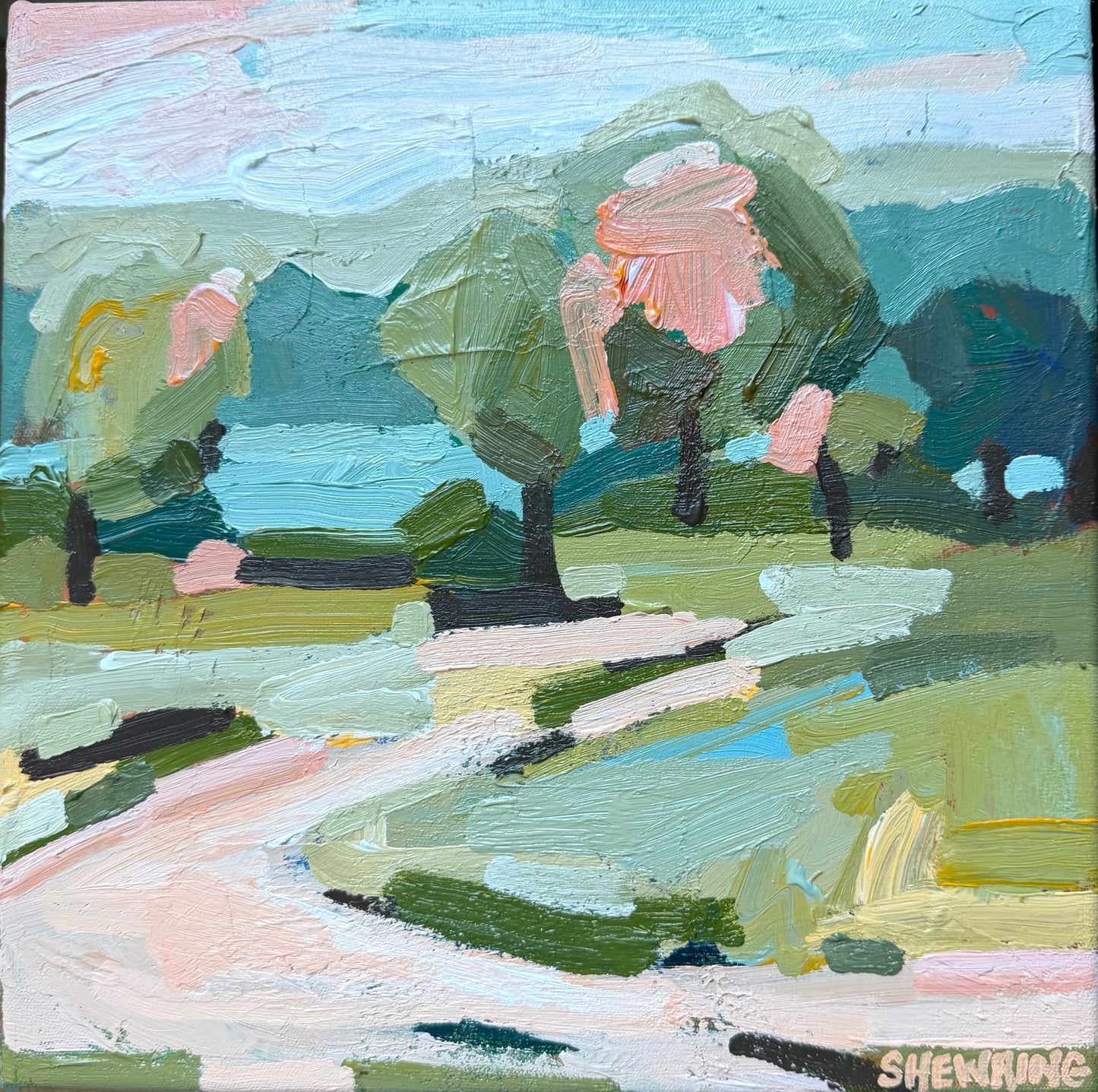 Love Our Roadtrip 27 x 27 cm FRAMED