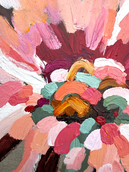 In Full Bloom 53x53cm FRAMED **exclusively sold at MYNT Gallery in Canterbury VIC